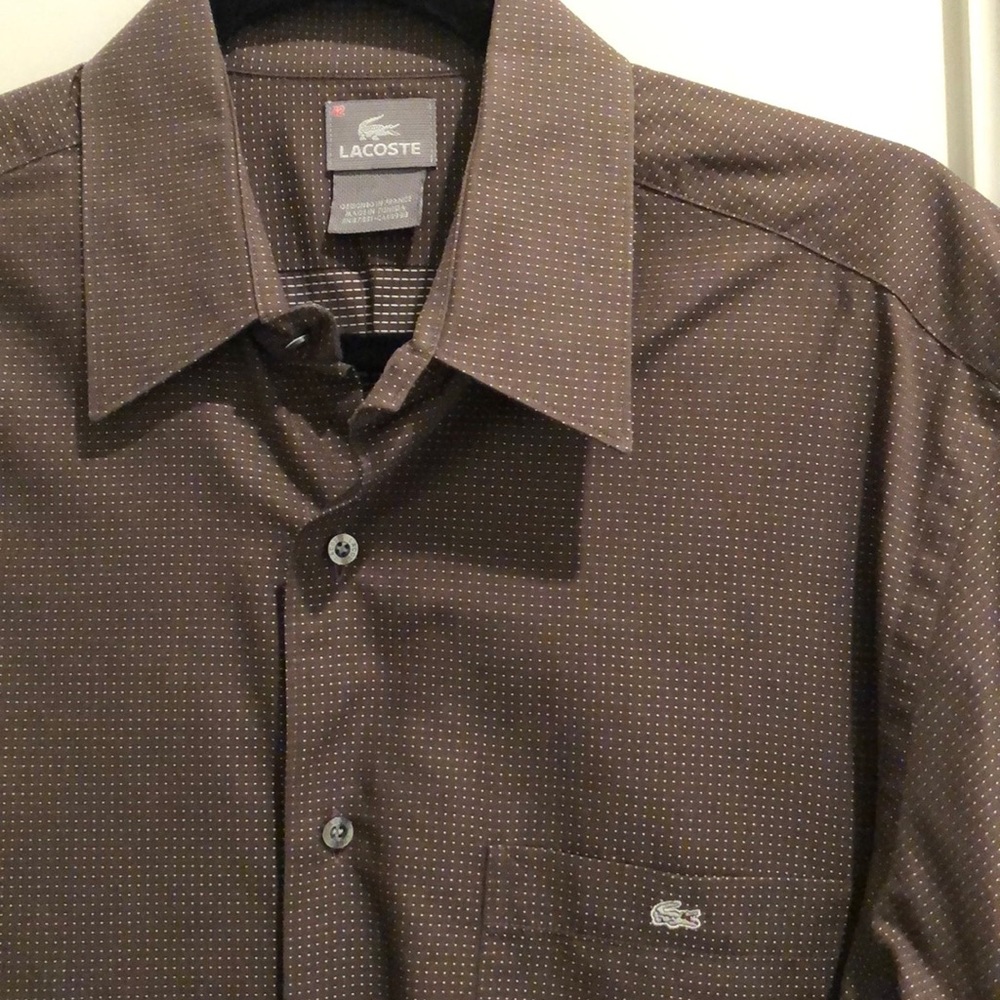 Lacoste Men’s Button Down shirt. Never Worn.